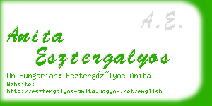 anita esztergalyos business card